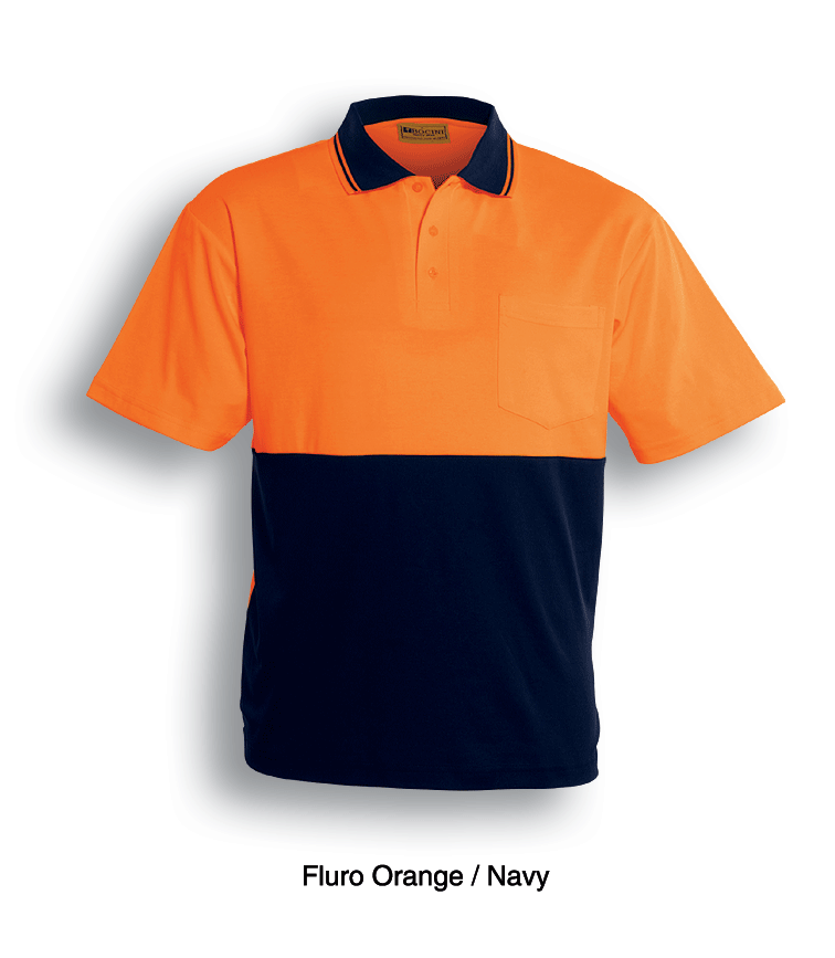 Hi-Vis Polyface/Cotton Back Polo -S/S | SP0538
