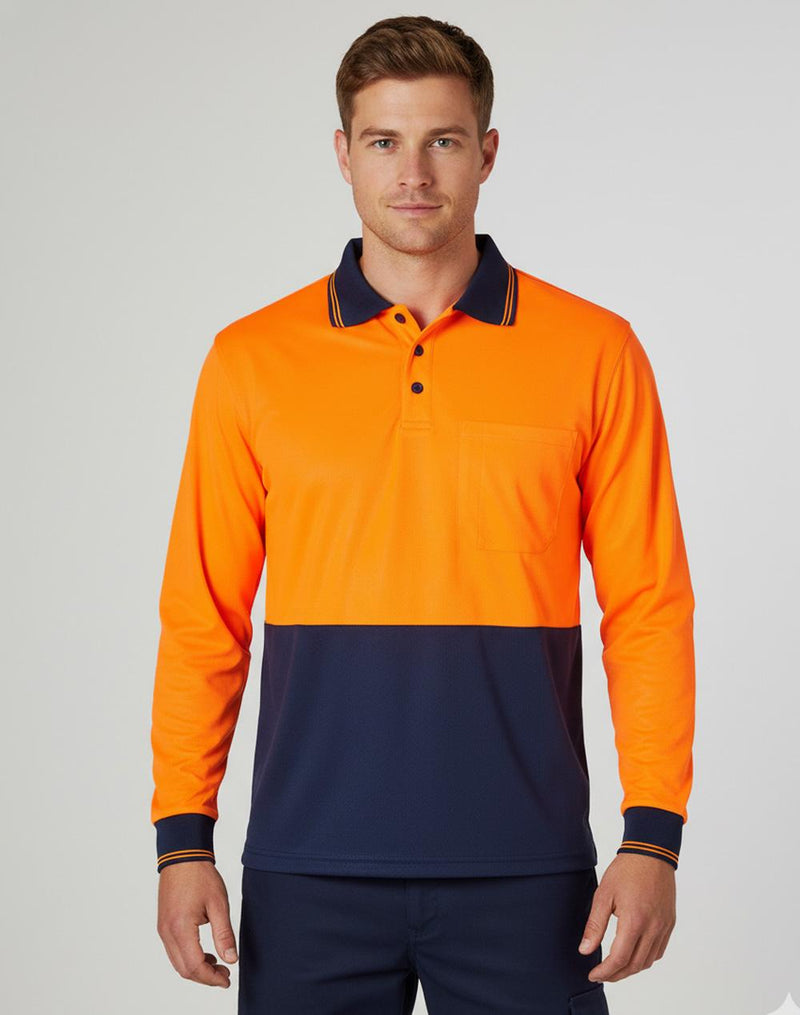 Hi-Vis cooldry safety polo L/S | SW05CD