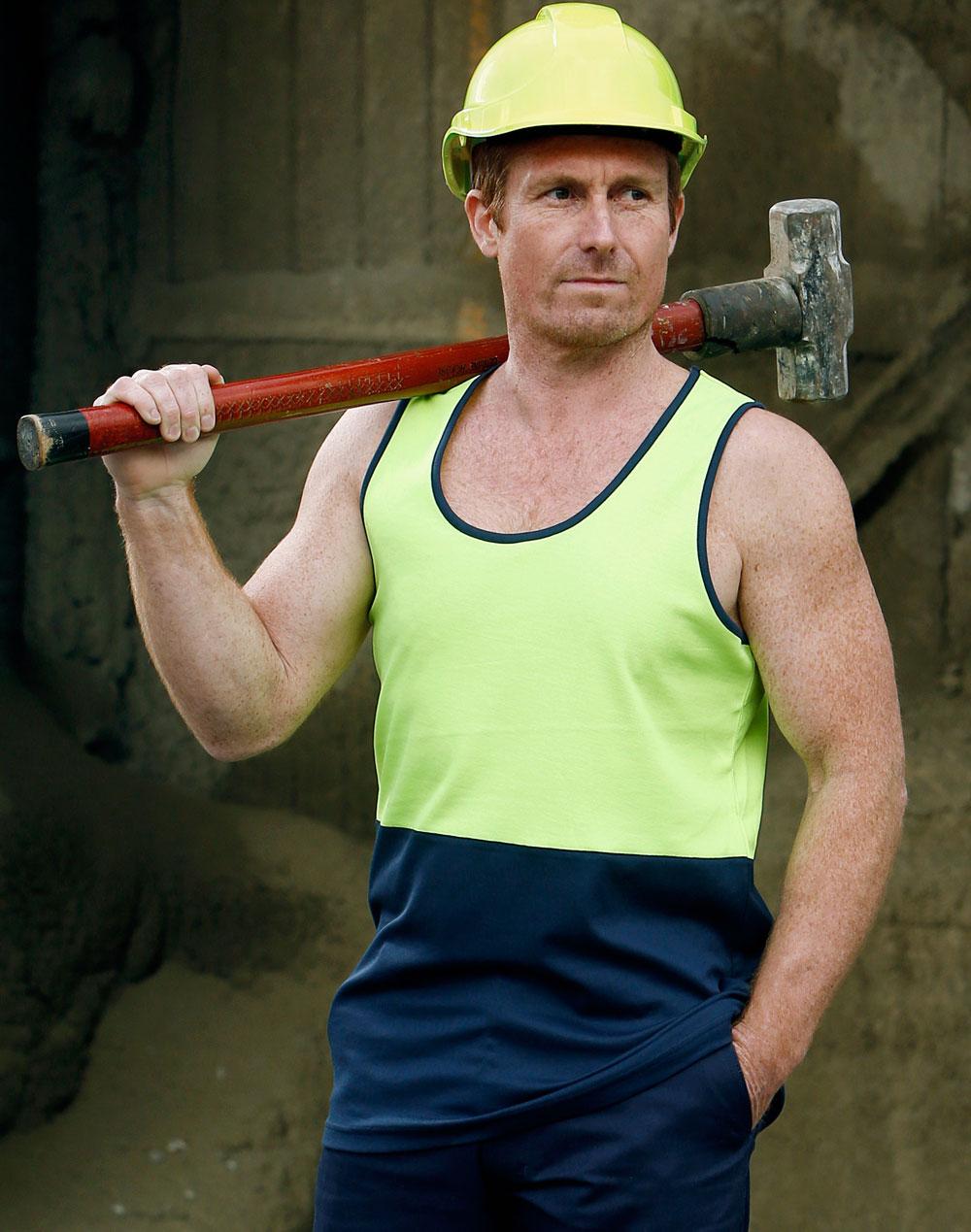 Hi-Vis TrueDry Mesh Knit Safety Singlet | SW15