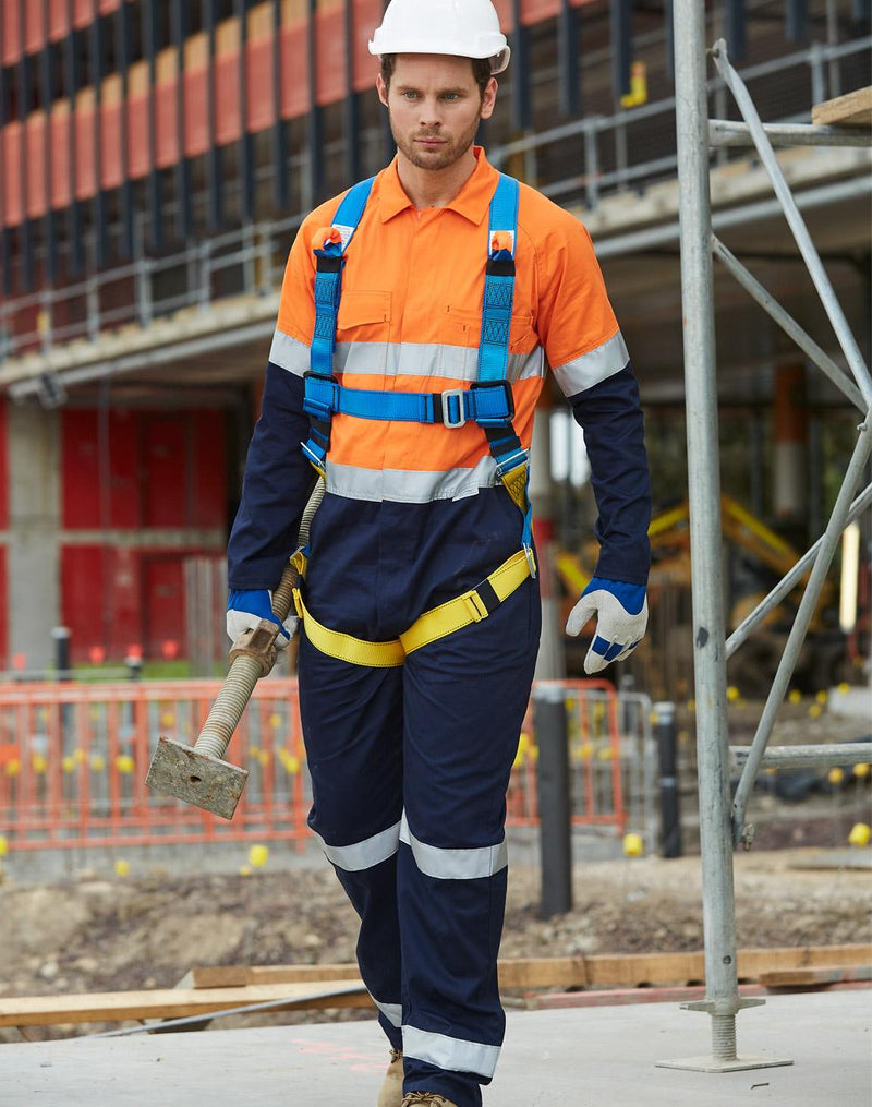 Hi-Vis Men's Light Weight Cotton Coverall with 3M Tape-Regular | SW207