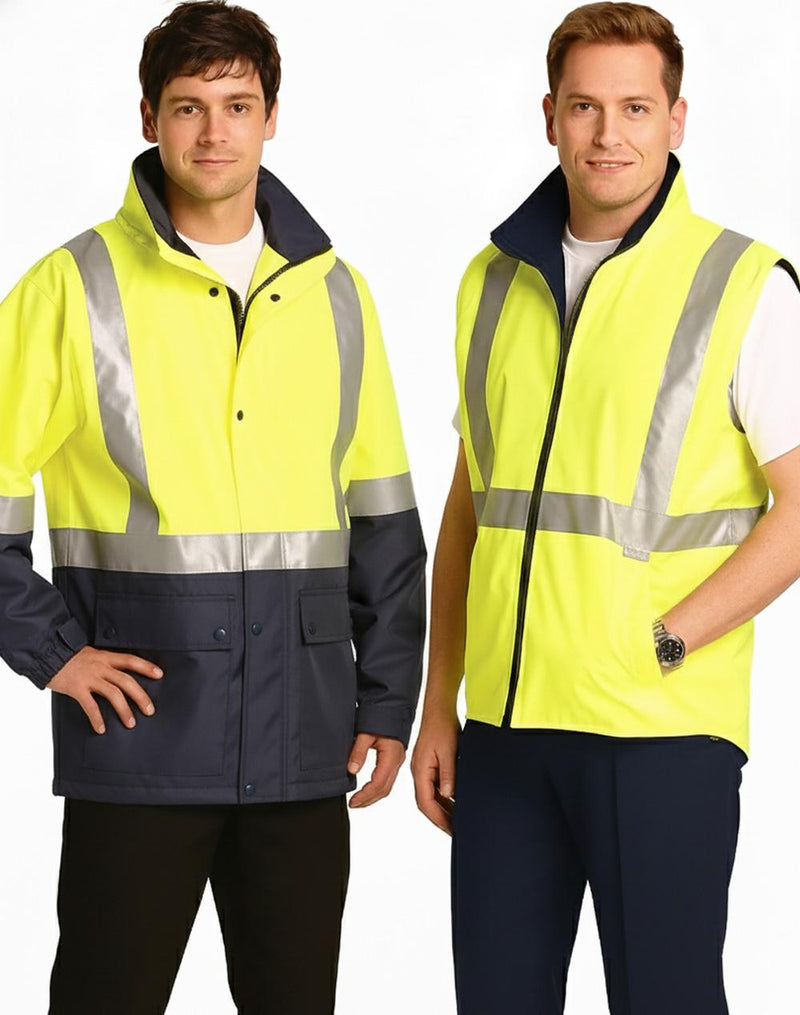 Hi-Vis Three in One Safety Jacket with 3M Tapes | SW20A