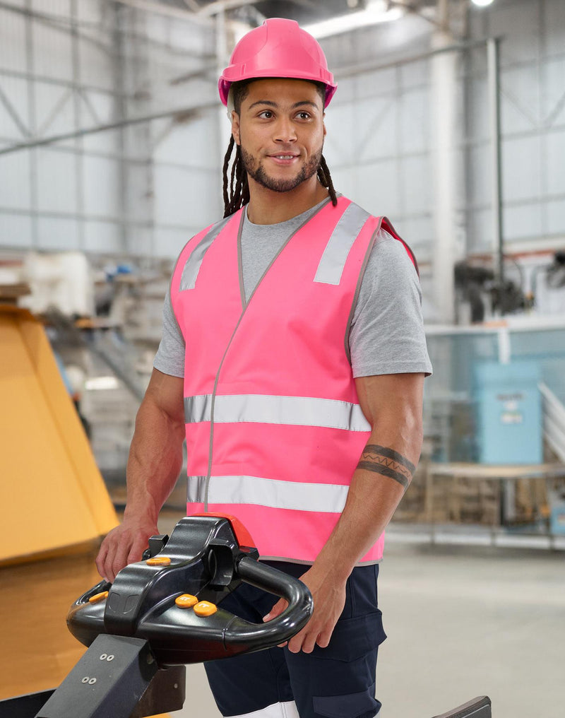 Hi Vis Safety Vest With Shoulder Reflective Tapes | SW43