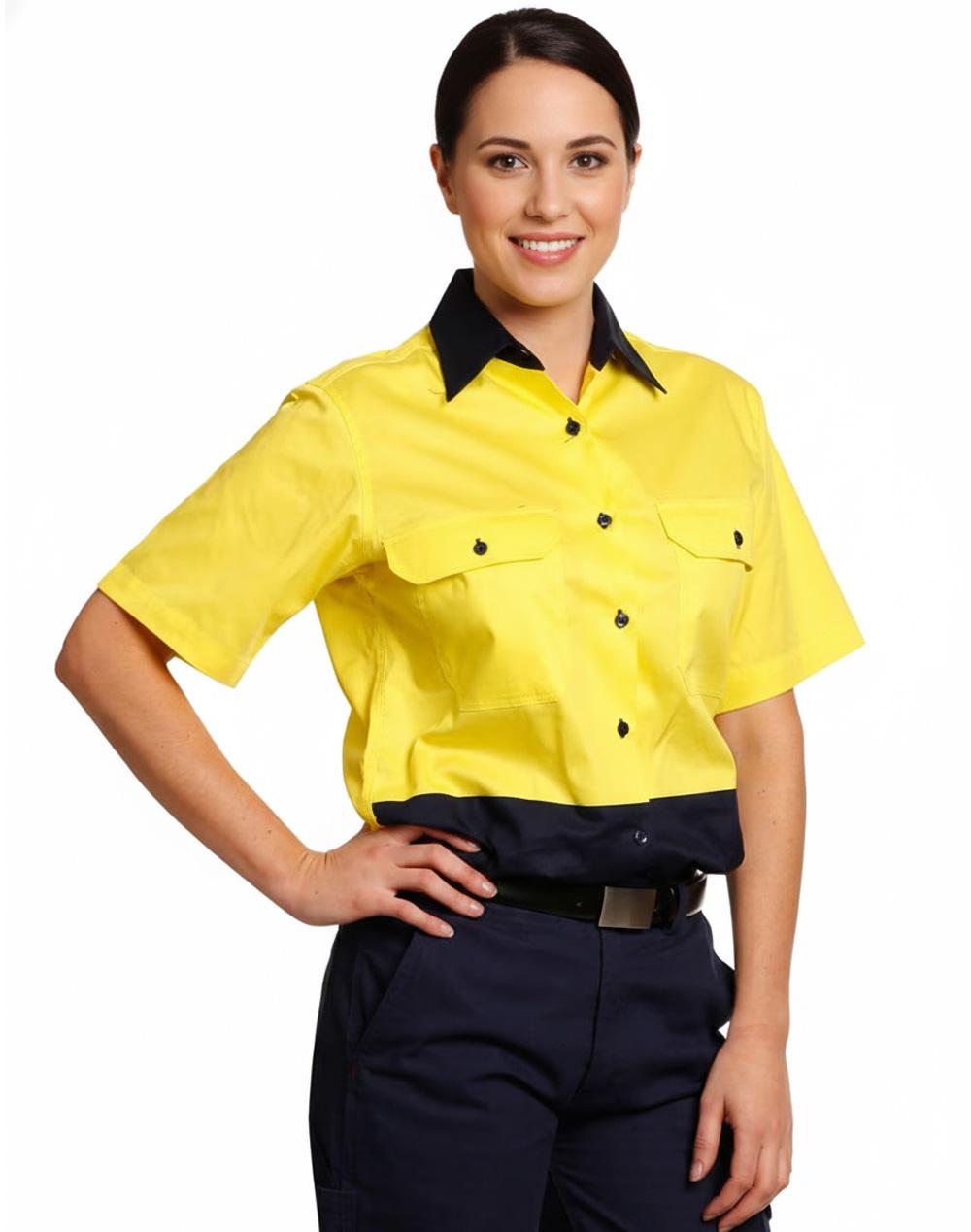 Ladies' Hi-Vis S/S Safety Shirt | SW63