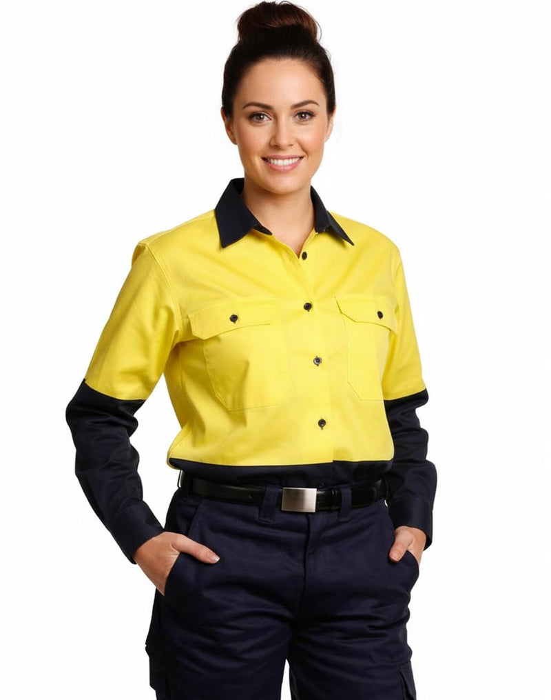 Ladies' Hi-Vis L/S Safety Shirt | SW64