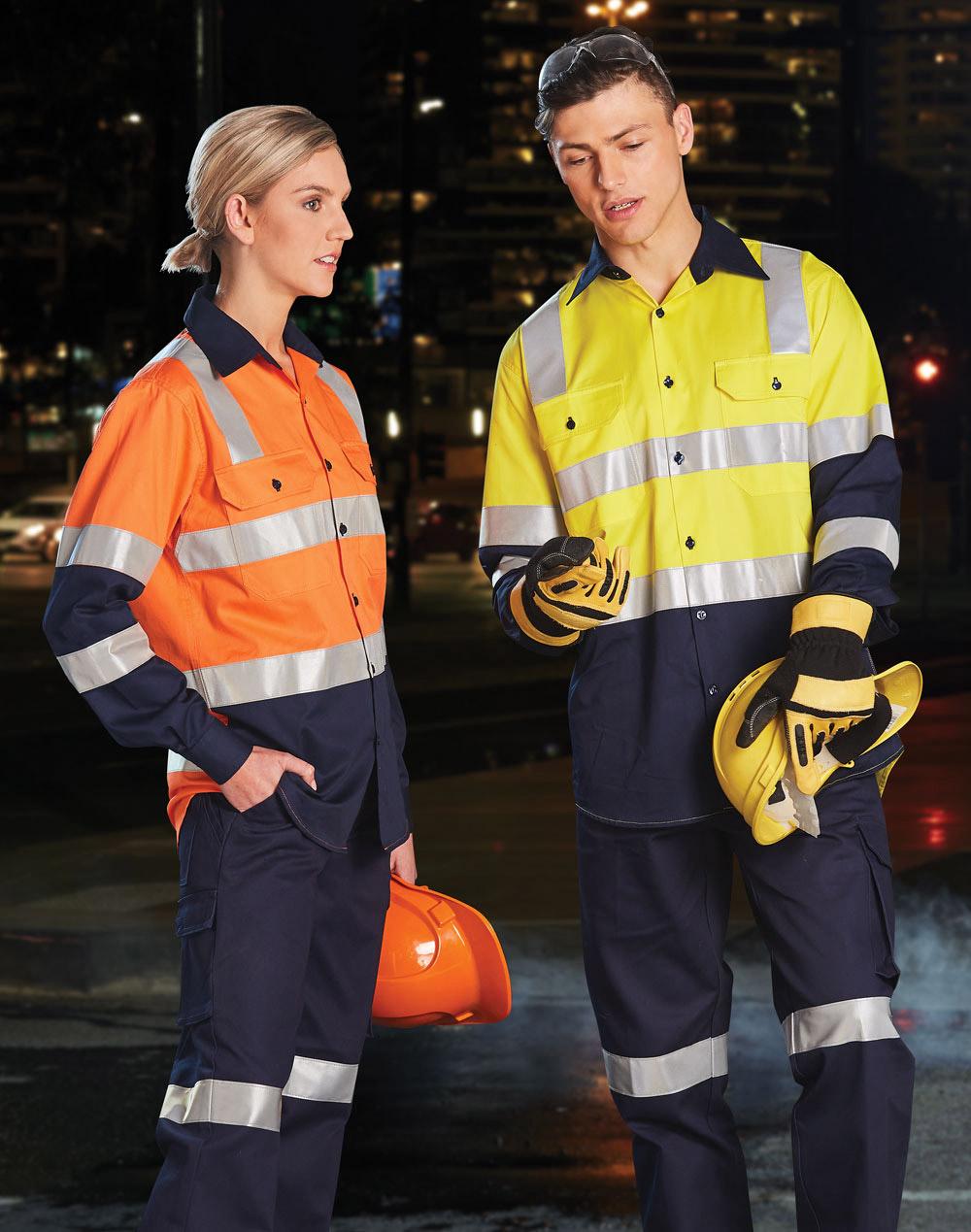 Biomotion Two Tone Safety Shirt With X Tape | SW70