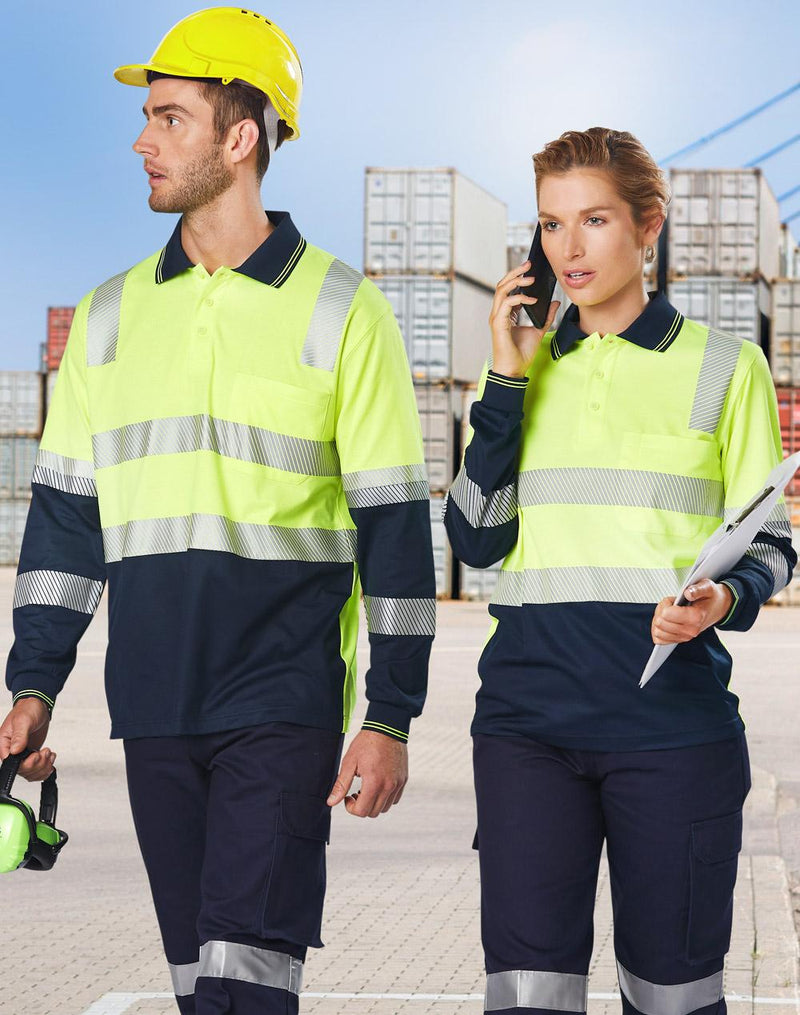 Biomotion Segmented Truedry L/S Safety Polo | SW74