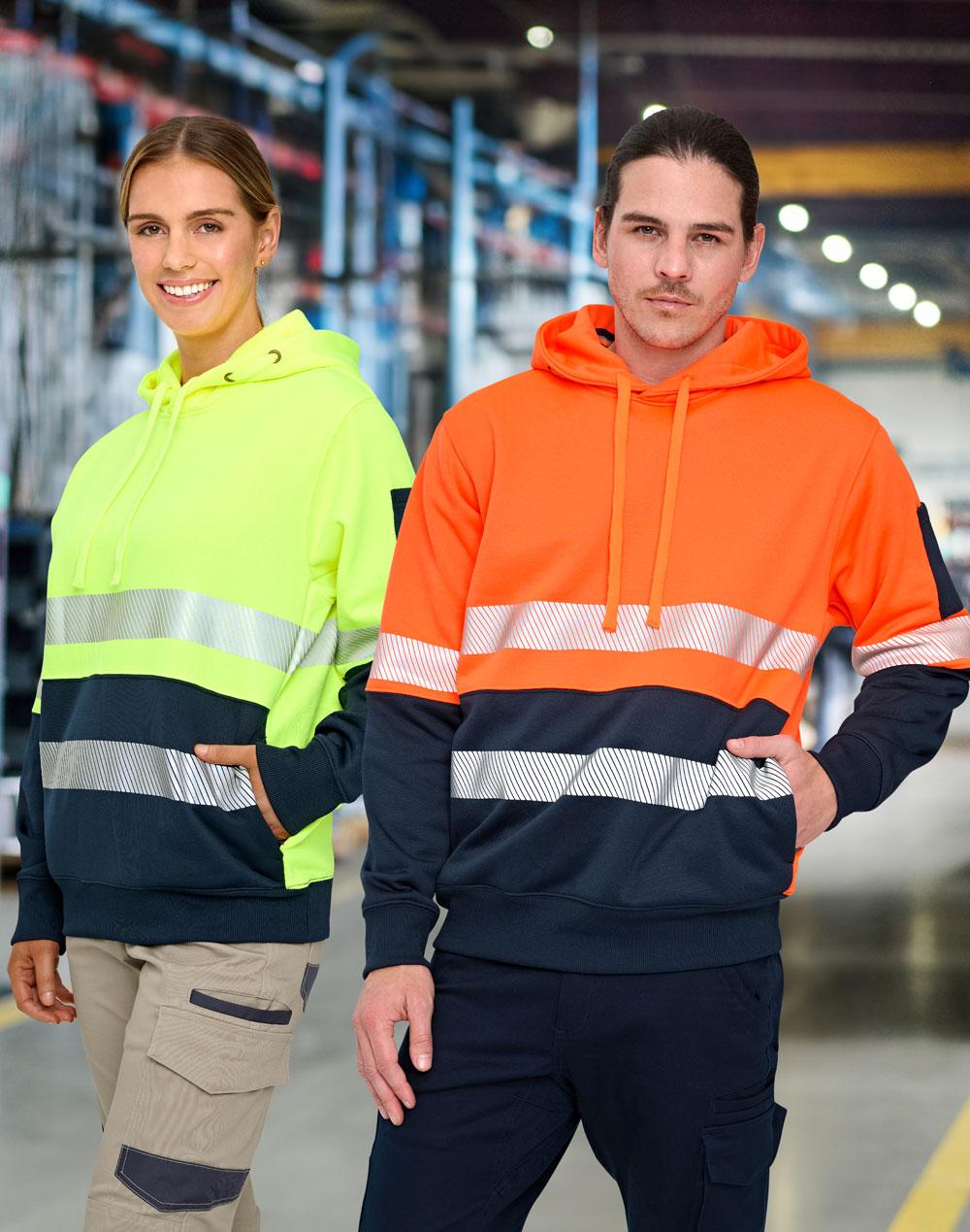Hi-Vis Two Tone Safety Hoodie With Segmented Tapes | SW88
