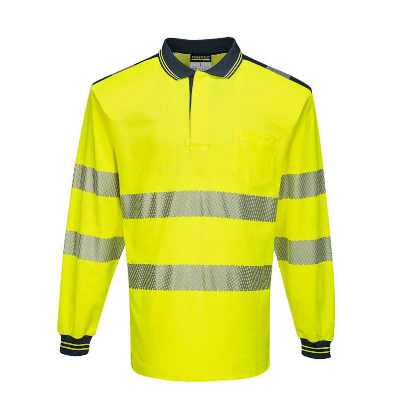PW3 Hi-Vis Polo Shirt L/S | T184