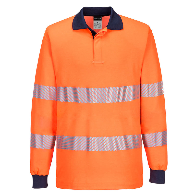 PW3 Hi-Vis Polo Shirt L/S | T186