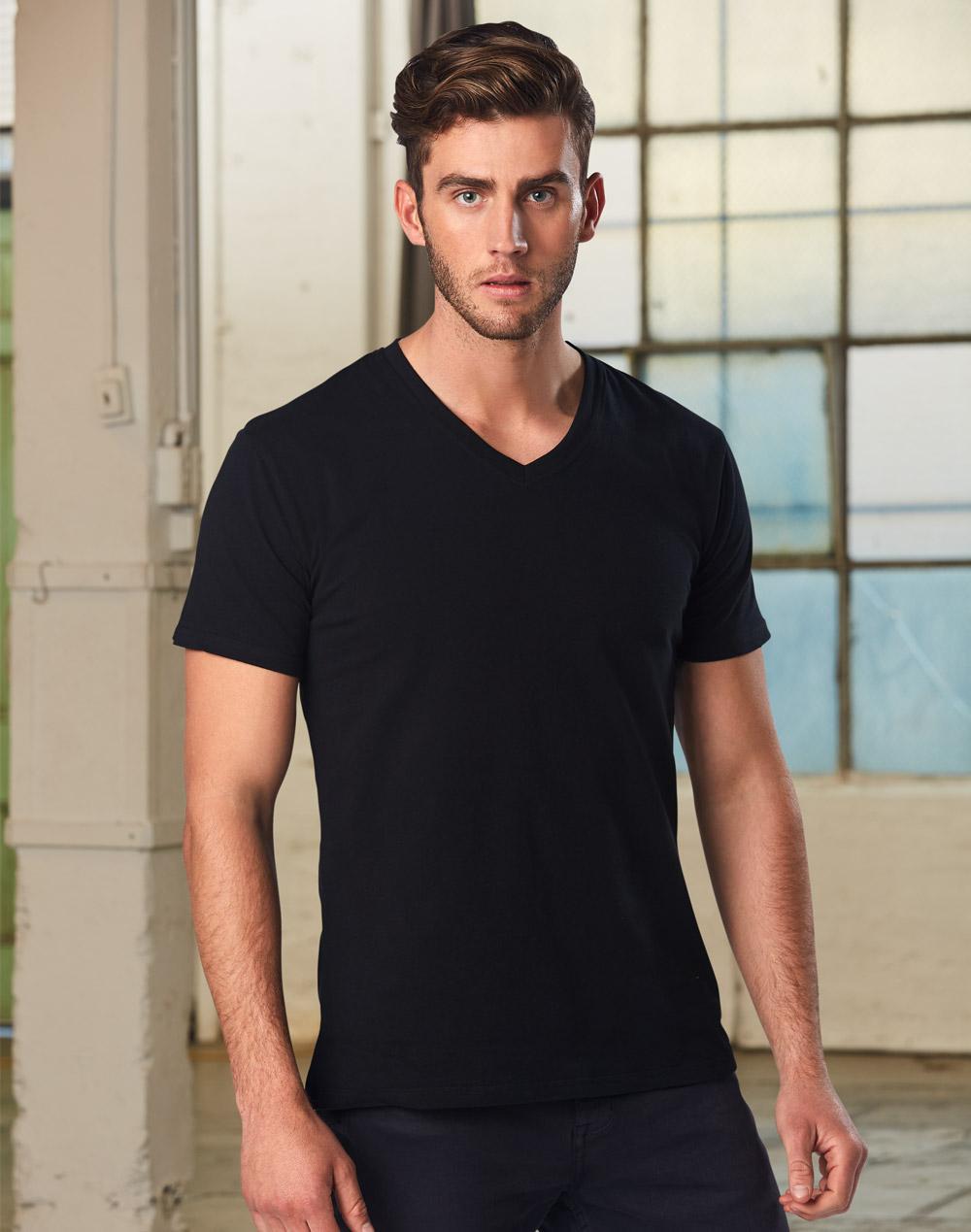 Men's V-Neck Short Sleeves Tee | TS07A