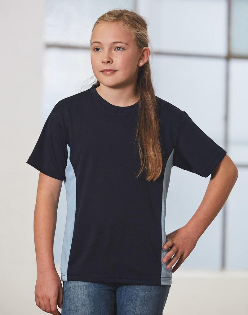 kids cooldry S/S contrast tee | TS12K