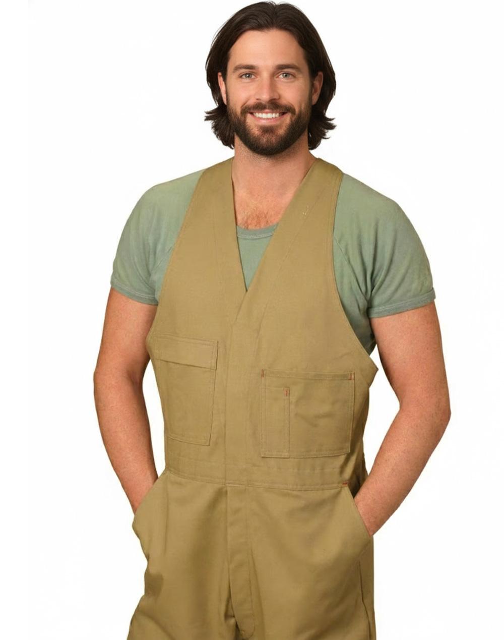 Men's Cotton Drill Action Back Overall-Regular | WA01