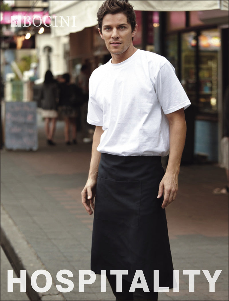 Cotton Drill Three Quarter Apron -No Pocket | WA0392