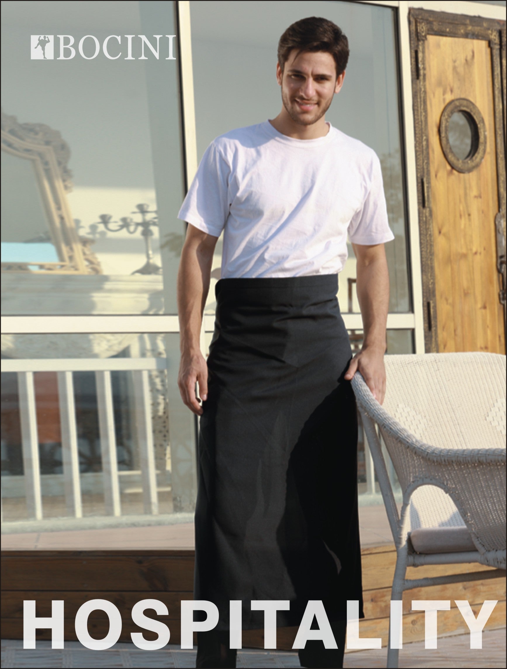 Cotton Drill Continental Apron -With Pocket | WA0393