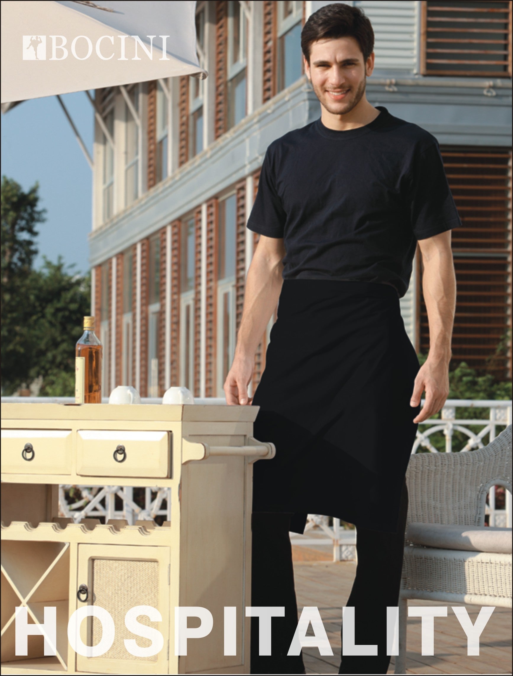 Polyester Drill Half Apron -With Pocket | WA0604