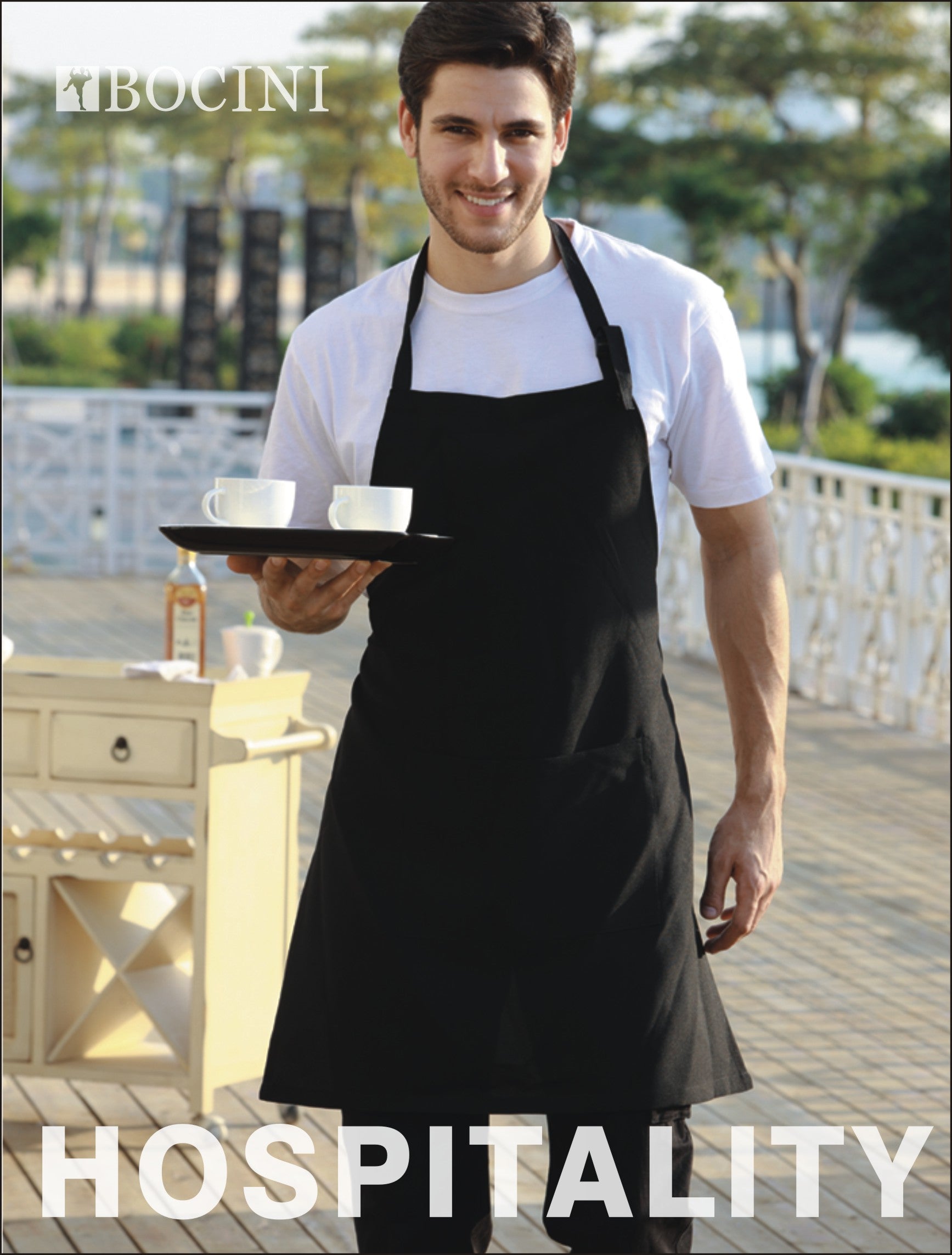 Polyester Drill Full Bib Apron -With Pocket | WA0677