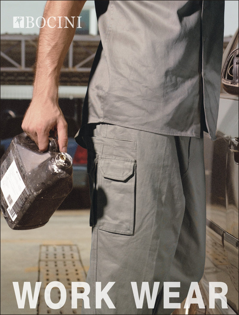 Cotton Drill Cargo Work Pants | WK1235ST