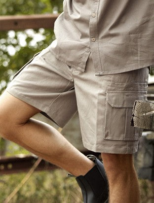 Unisex Adults Cotton Drill Cargo Shorts