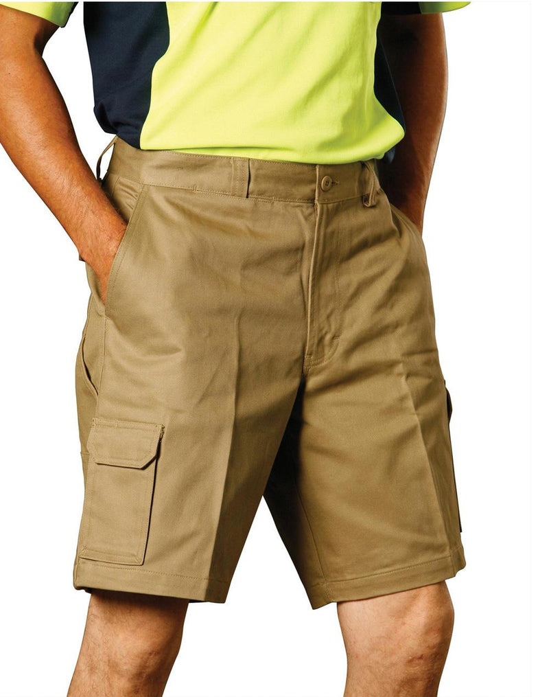 mens hvy cotton pre-shr drill short | WP06