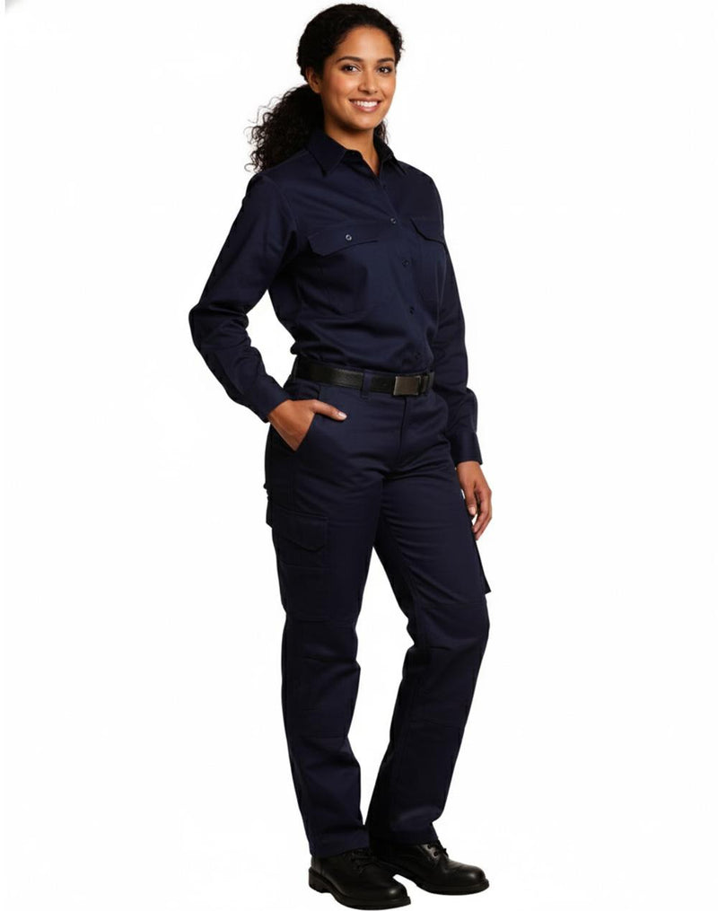 Ladies' Heavy Cotton Pre-Shrunk Drill Pant | WP15