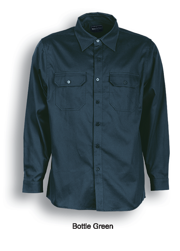 Cotton Drill Work Shirt L/S | WS0680