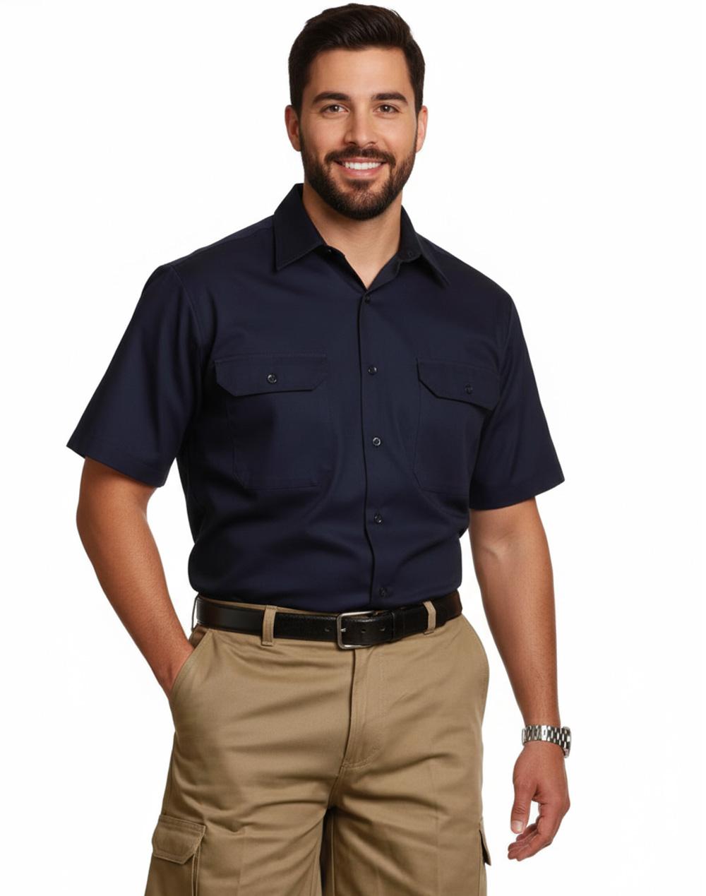 Cool-breeze S/S Cotton Work Shirt | WT01