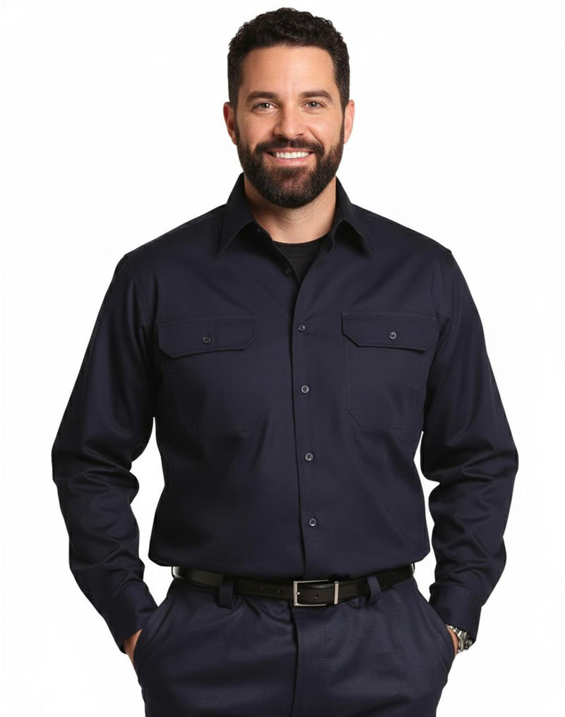 cool-breeze L/S cotton work shirt | WT02