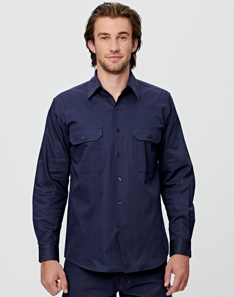 drill shirt pocket pen holder L/S | WT04(WDS/L)