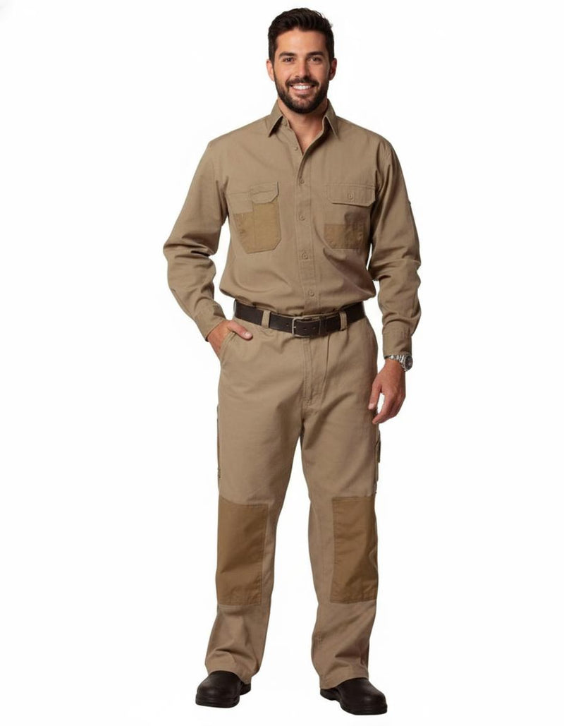 Fine Duck Weave Dura-Wear Long Sleeve Work Shirt | WT06