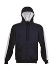 Kids Contrast Fleece Zip Through Hoodie