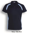 Team Essential-Ladies Short Sleeve Contrast Panel Polo