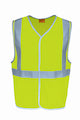 Unisex Adults Hi-Vis Vest With Crossing Tape