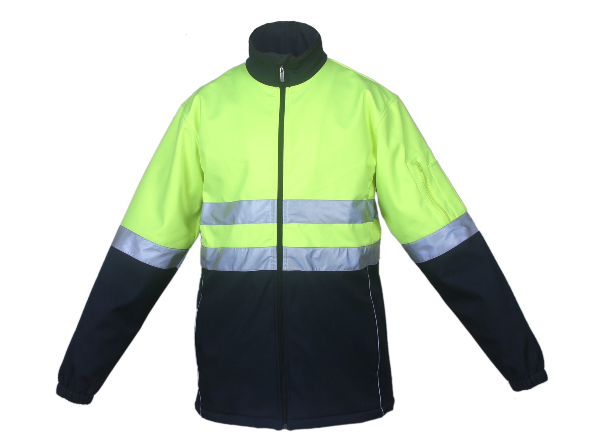 Unisex Adults Hi-Vis Soft Shell Jacket With Reflective Tape
