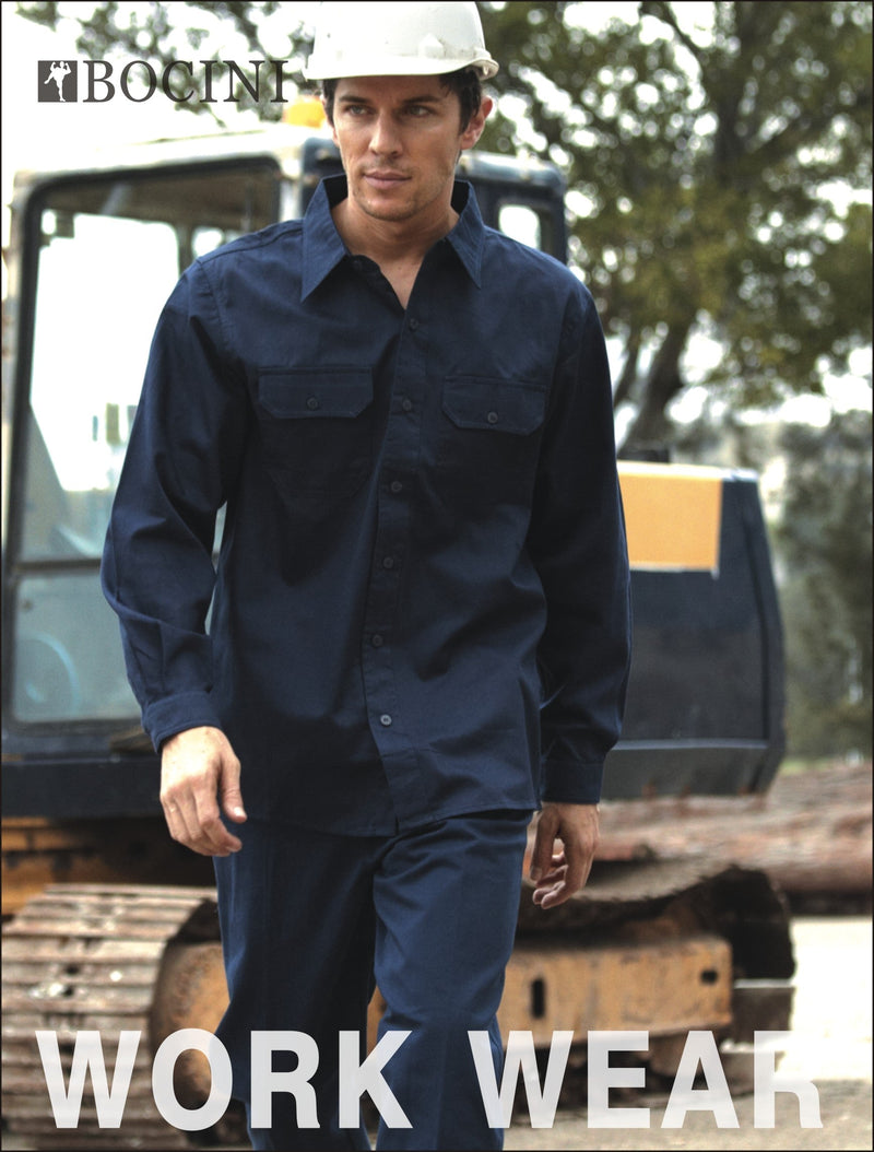 Cotton Drill Work Shirt L/S | WS0680